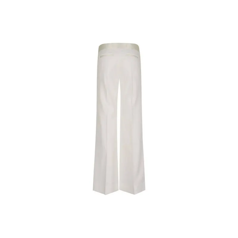 Victoria Beckham Satin Waistband Trousers-1