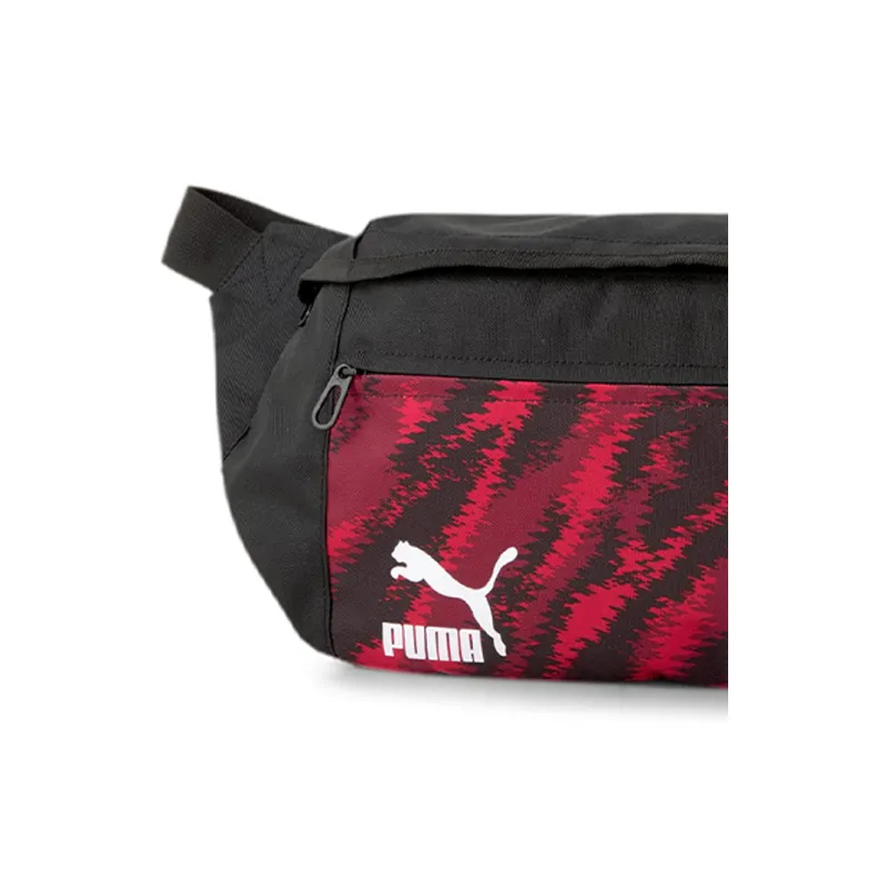 PUMA Polyester Soccer Sling Bag Fanny Pack Regular Unisex Red Black Multicolor-4