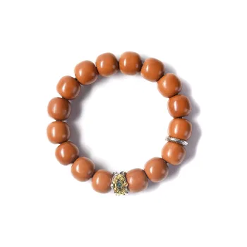 Abby's Wonderland Monkey Head Walnut Bracelets Unisex