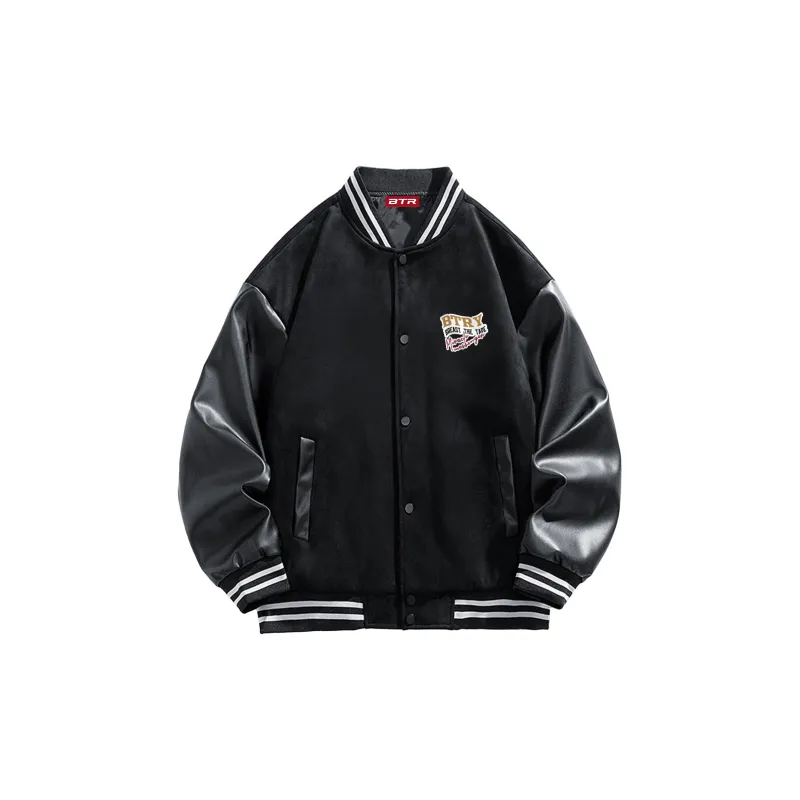 BTR Baseball Jacket Unisex Brown-1