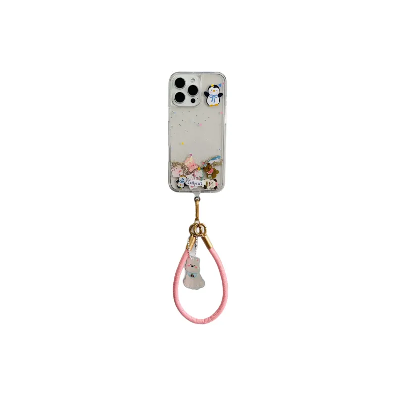 Wei Xin Acrylic Material Lush Jellycat Animal Doll Phone Cases Compatible With IPhone 16/15 Pro Max/Apple 13/14 Pro/Max-2