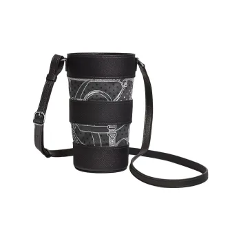 HERMES AVECSOIE IN THE POCKET Epsom Leather Water Cup Set Shoulder Bag Crossbody Bag Women's Black/Gray
