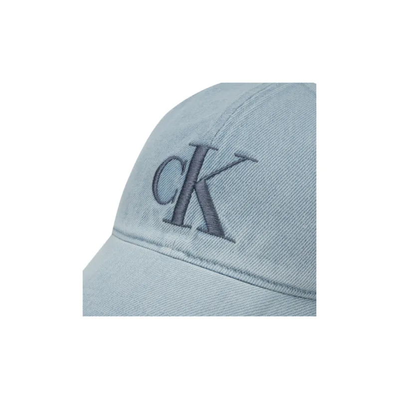 CALVIN KLEIN Cotton Baseball Caps Unisex Denim Light Blue-3