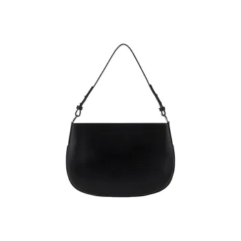By Far Issa Logo Plaque Shoulder Bag