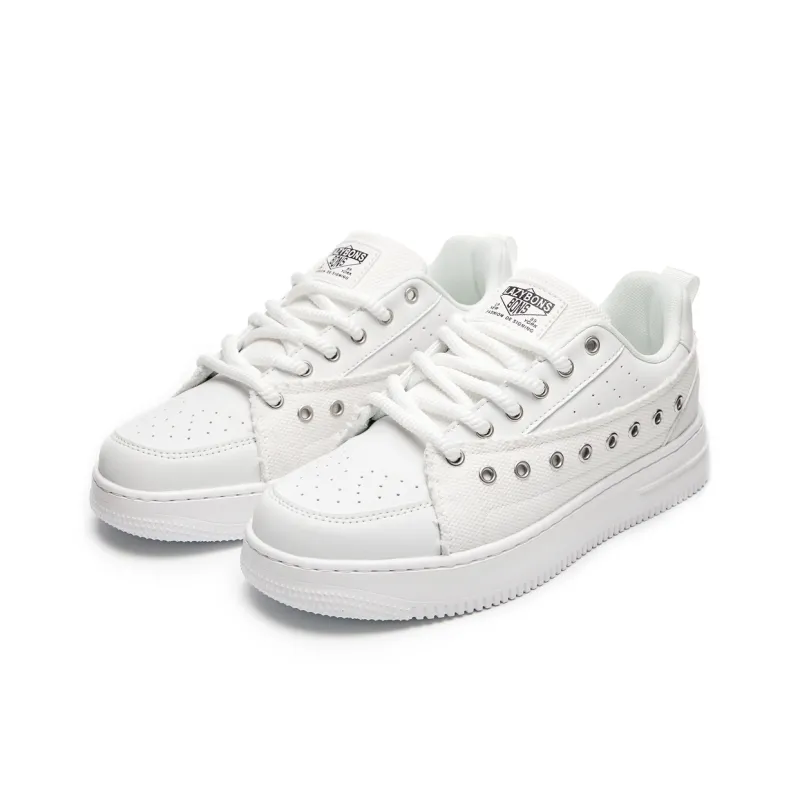 LAZY BONS Anti-Slip Wear-Resistant Breathable Height Increasing Low-Top Skateboard Shoes Unisex-7