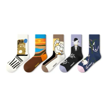 Primeet Mid Calf Socks Unisex 5 Pack