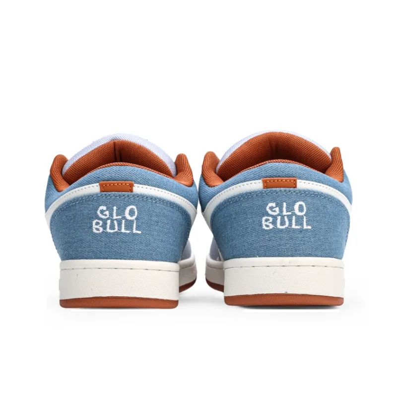 GLO BULL Skateboard Shoes Unisex Low Top Blue White-4