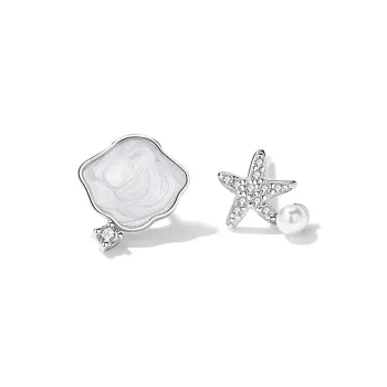 MONI JEWELLERY S999 Fine Silver Stud Earrings Women's