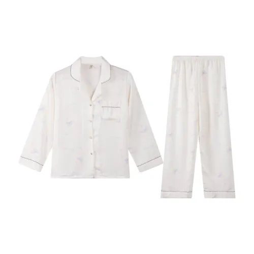XIAFENYAN Pajama Set Women's White