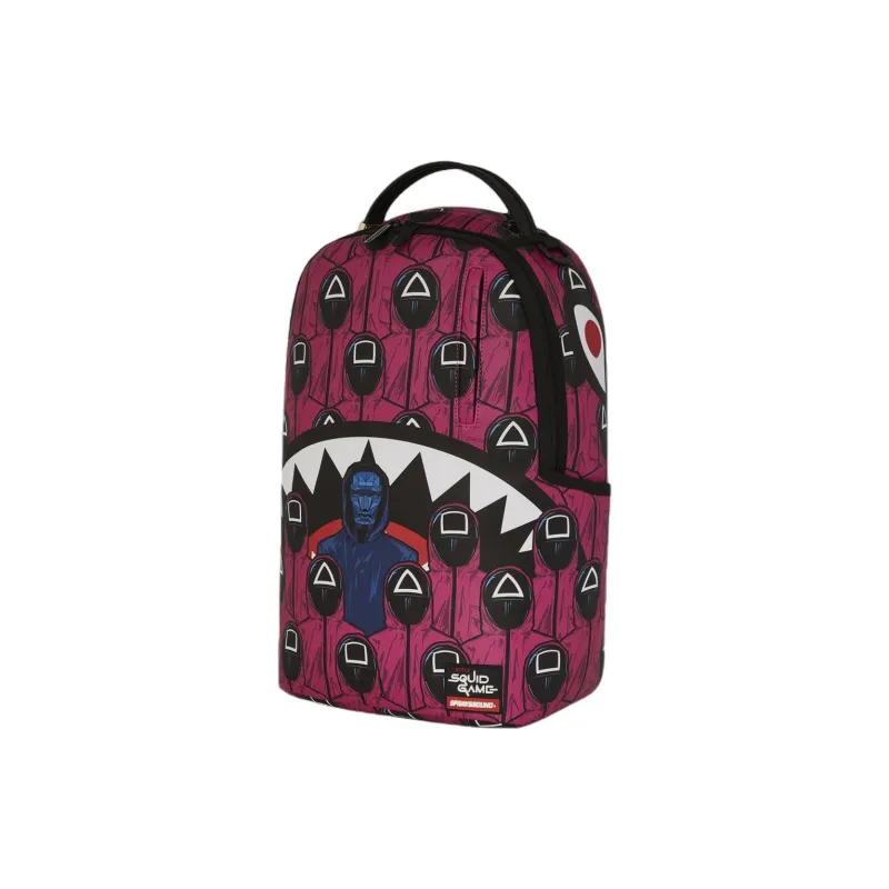 SPRAYGROUND Artificial Leather Backpack Unisex Pink-3