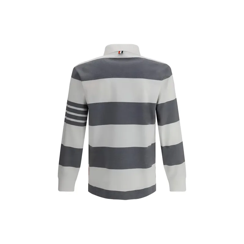 THOM BROWNE Classic 4 Bar Rugby Polo-1