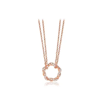 Brilliant Heart S925 Necklaces Women's