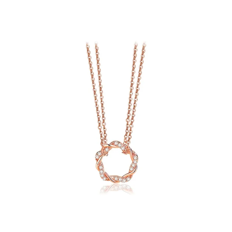 Brilliant Heart S925 Necklaces Women's-0