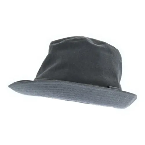 HERMES Linen Bucket Hats Men's Black