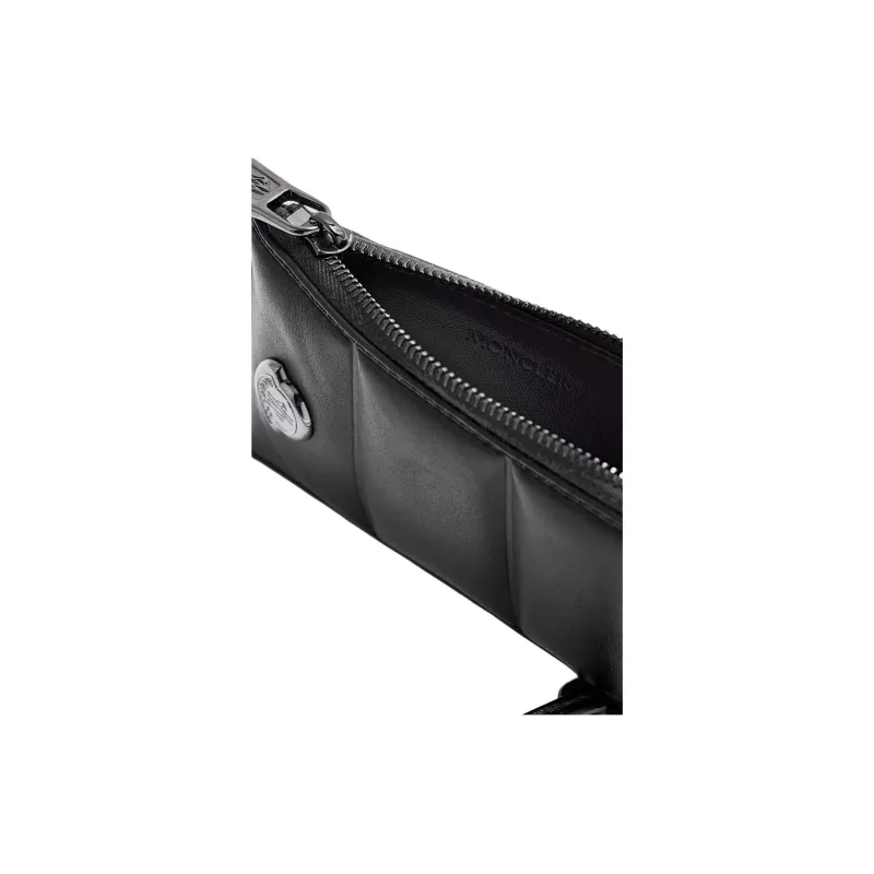 Moncler Cow Leather Card Holder Regular Men's Black-2