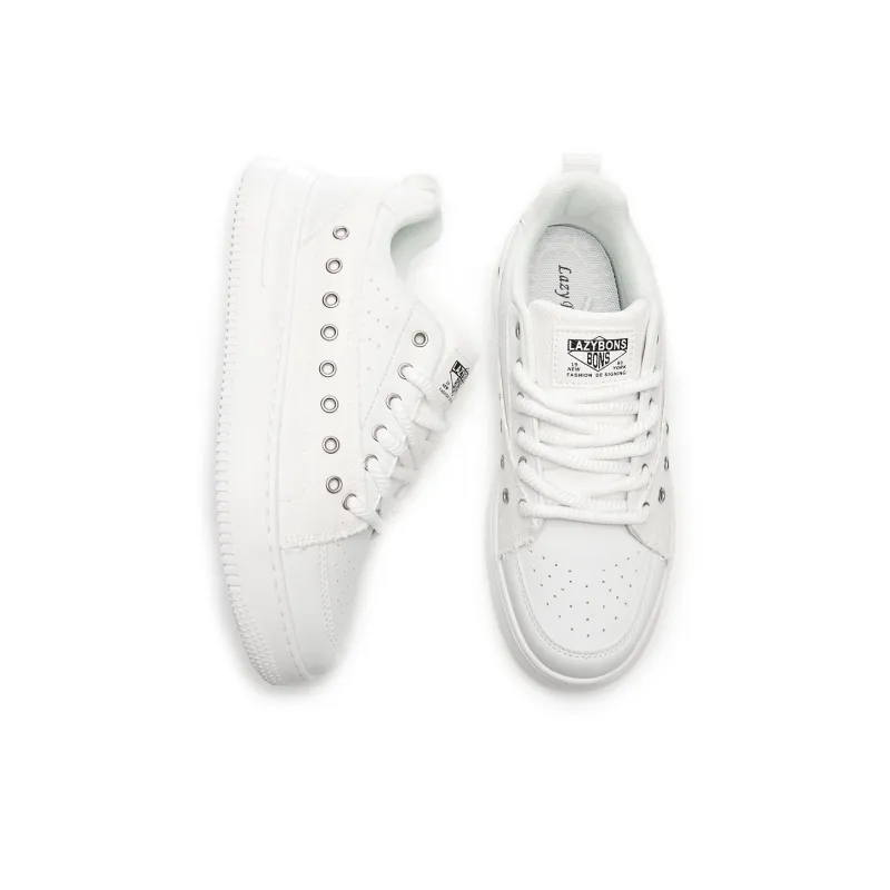 LAZY BONS Anti-Slip Wear-Resistant Breathable Height Increasing Low-Top Skateboard Shoes Unisex-11