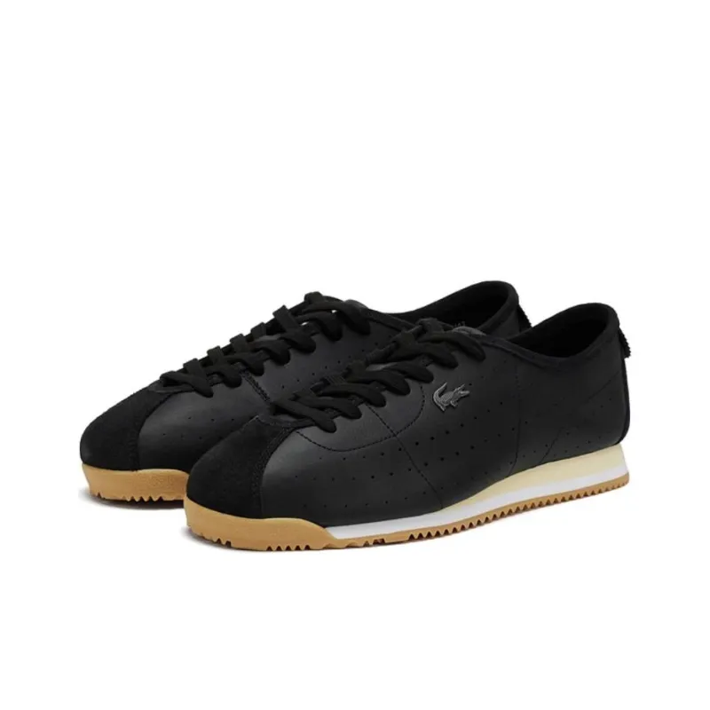 LACOSTE Abrasion Resistant Low Top Casual Shoes Men's Black-1