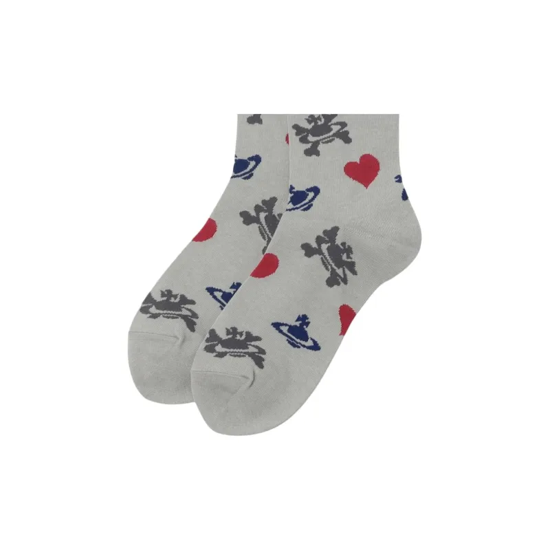 Vivienne Westwood Mid-Calf Socks Women's 1 Pack Gray-4