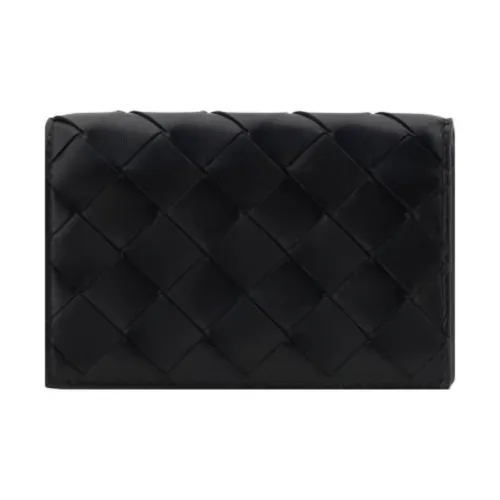 Bottega Veneta Lambskin Card Holder Women's Black
