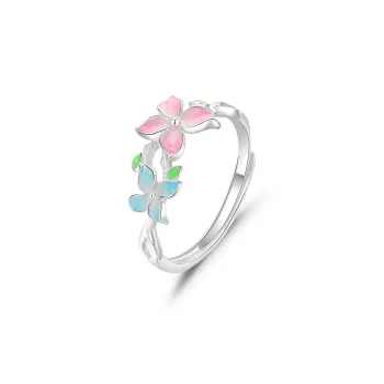 Lao Feng Xiang S925 Silver Rings Women's