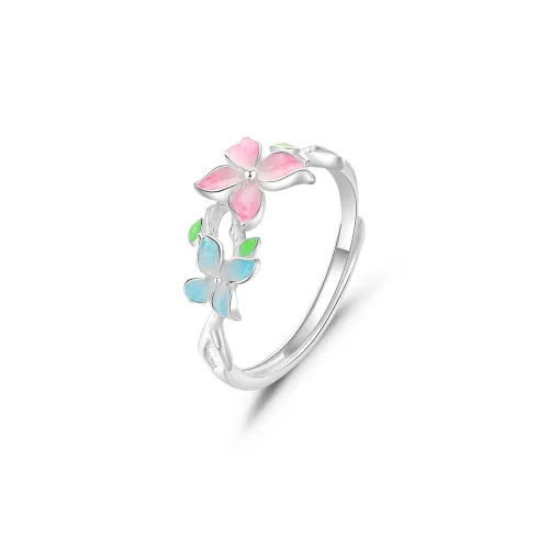 Lao Feng Xiang S925 Silver Rings Women's