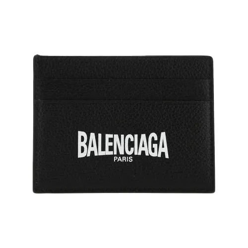 Balenciaga Cow Leather Wallet Men's Black