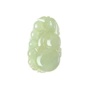 South Asia Bean Type Jadeite Pendants Unisex