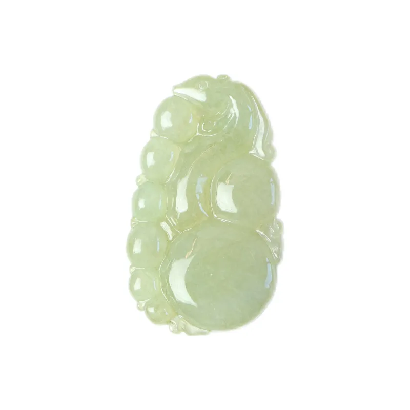 South Asia Bean Type Jadeite Pendants Unisex-0