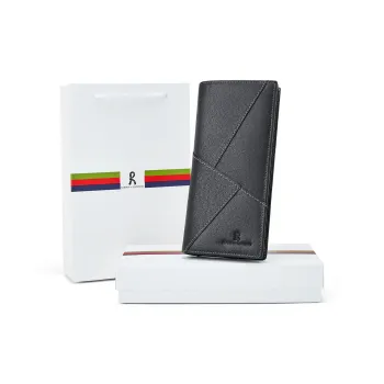 ROBERTA DI CAMERINO Cow Leather Wallet Large Size Men's Black