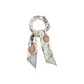 Ribbon Silk Scarf+Greige+Gift Set