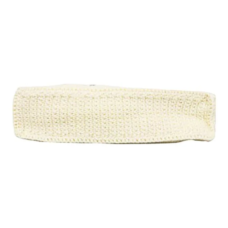 Vivienne Westwood Organic Cotton Flower Shoulder Bag, Crossbody Bag Trumpets Men's Ivory-3