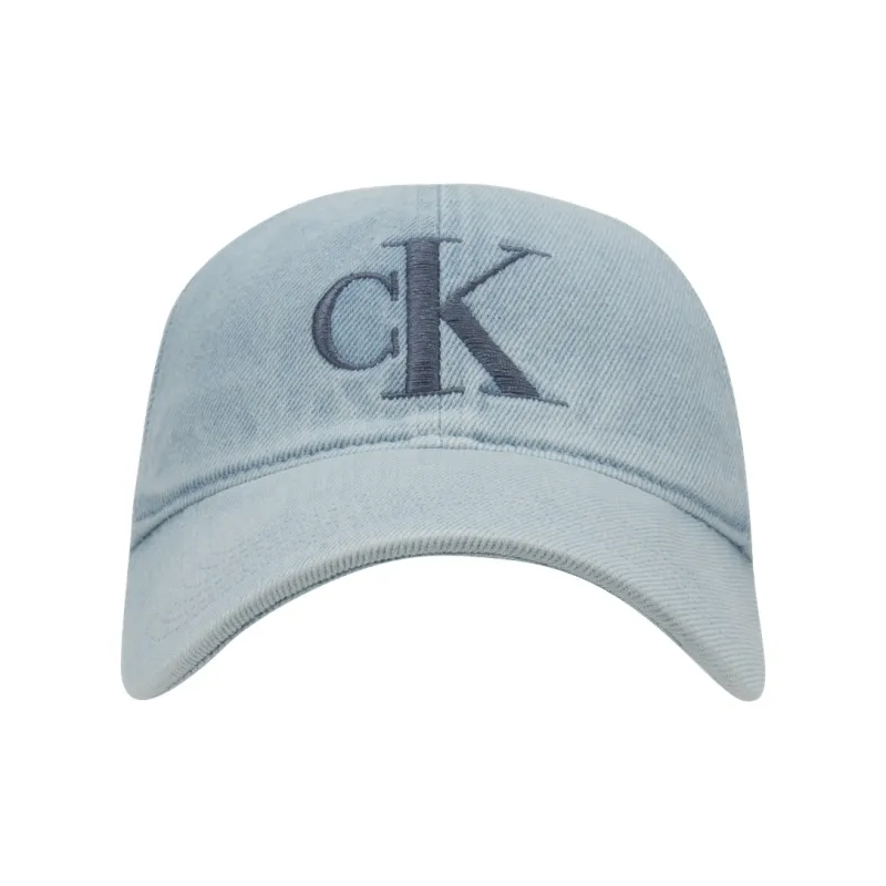 CALVIN KLEIN Cotton Baseball Caps Unisex Denim Light Blue-0