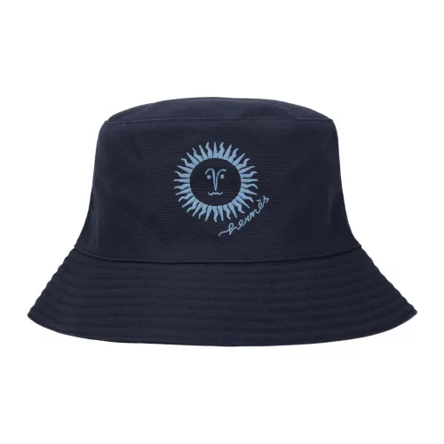 HERMES Cotton Bucket Hats Women's Black
