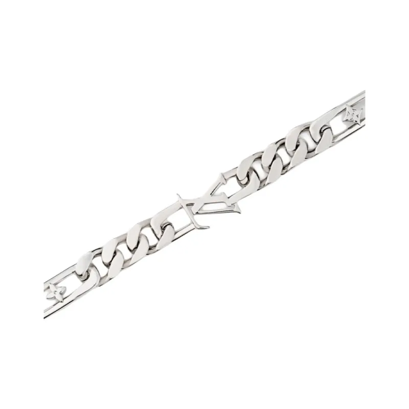 LOUIS VUITTON Metal Bracelets Men's Silver-2