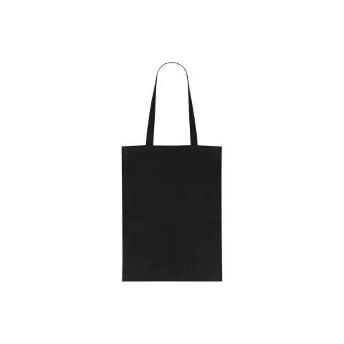 SAINT LAURENT Cotton Tote Bag Shopping Bag Handbag Shoulder Bag Small Size Unisex Black