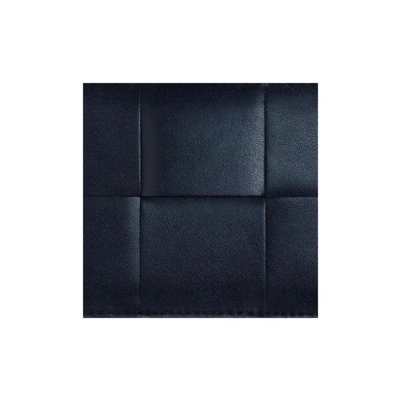 Bottega Veneta CASSETTE Cow Leather Card Holder Men's Space Blue & Mud Brown-2