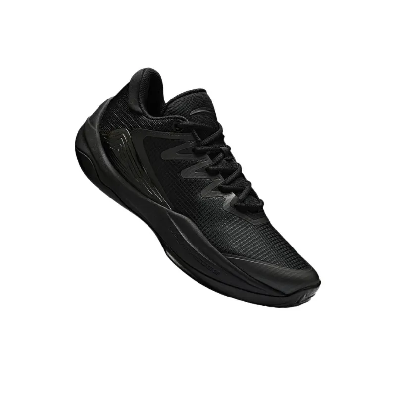 Anta See Mountain 2.5 Cushioning Wear-Resistant Low-Top Basketball Shoes Men's Basic Black-4