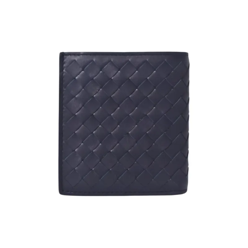Bottega Veneta Intrecciato Calfskin Wallet Men's Marine Blue-2