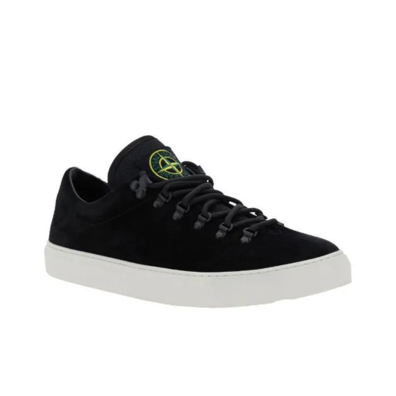 STONE ISLAND Compass Patch Lace Up Sneakers-2