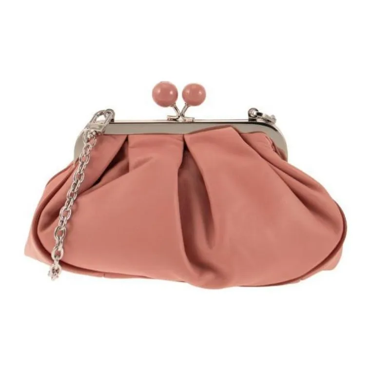 WEEKEND MaxMara Leather Crossbody Bag Shoulder Bag Women's Nude-0