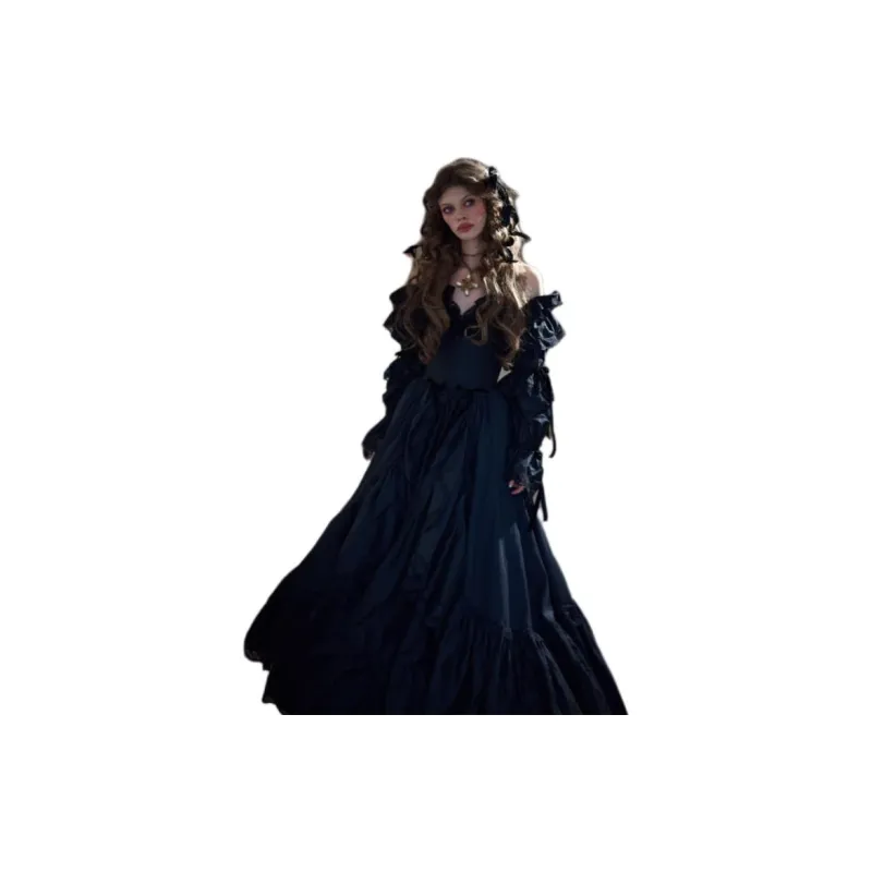 Selkie Collection FW24 Evening Dress Women's Black-5