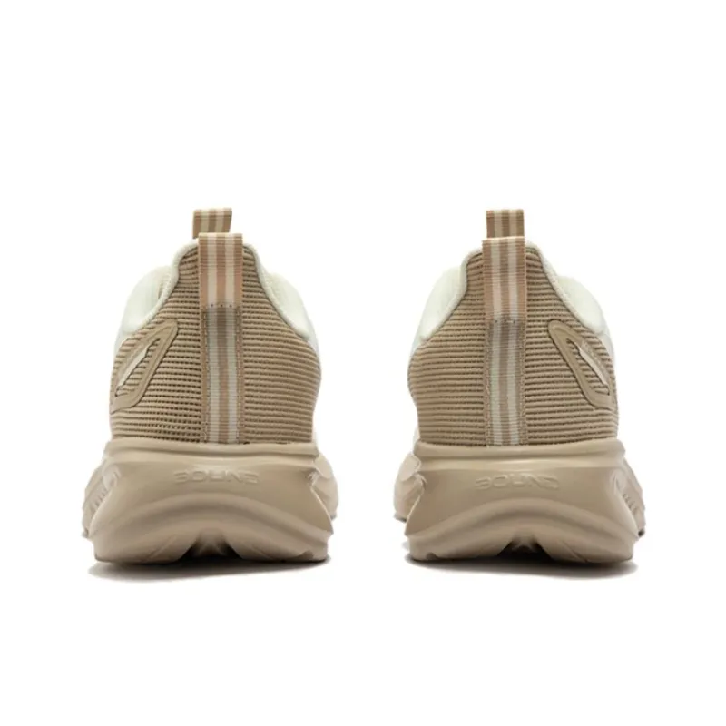 361° Anti Slip Wear Resistant Low Top Running Shoes Women's Beige Brown-2