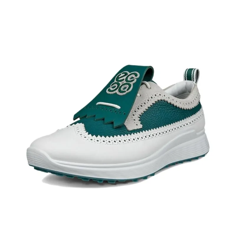 Ecco Golf S Casual Collection Low Top Golf Shoes Men's White Green-1