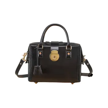 DIFENISE Top Grain Vegetable Tanned Cow Leather Shoulder Bag Crossbody Bag Handbag Regular Women's Black/Coffee/Brown