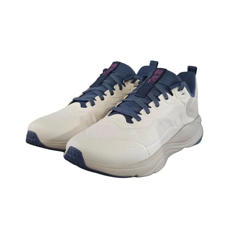 LiNing Liuyun Cushioning Breathable Lightweight Low-Top Casual Running Shoes Men's Greige-2