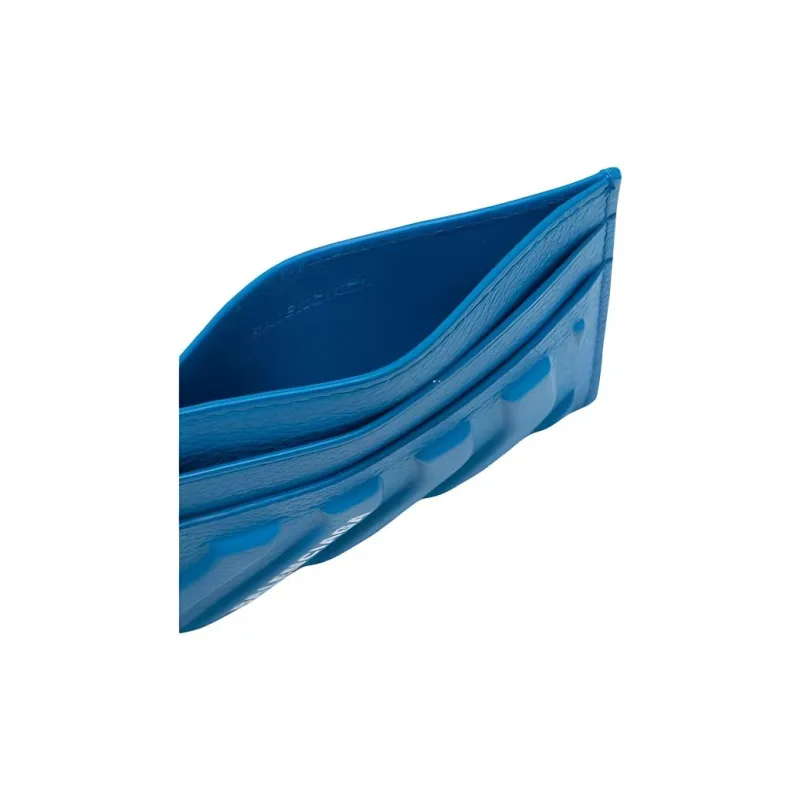 Balenciaga Grain Calfskin Card Holder Card Holder Regular Men's Sky Blue-4