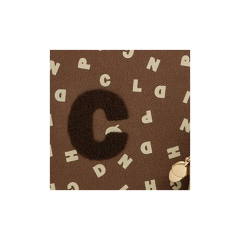 Disney Canvas Combo Bag Camera Bag Shoulder Bag Women's Dark Brown-3