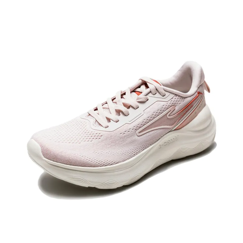 Erke Cushioning Wear-Resistant Low-Top Casual Running Shoes Women's Pink Gray Green-2