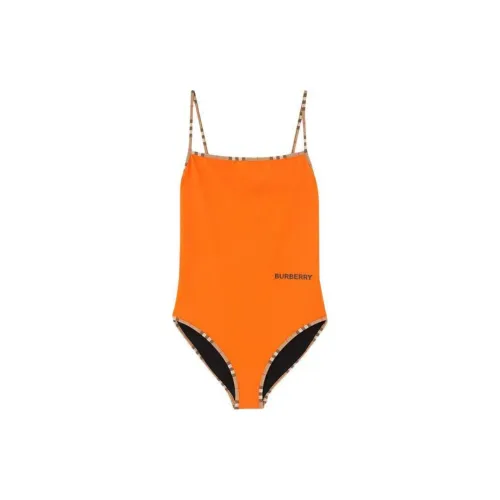 Burberry One-piece Swimsuit Women's Orange