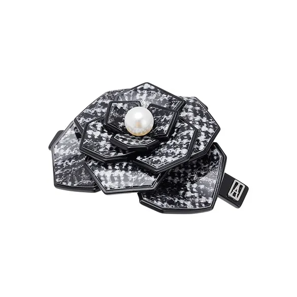 ALEXANDRE DE PARIS Exclusive Camellia Collection 8cm Hair Clip Women's-3